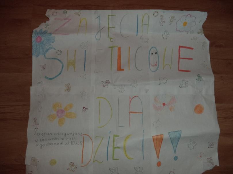 Zajęcia świetlicowe w Nowej Wsi